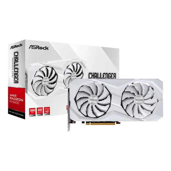 GPU AMD RX 6600 8GB ASROCK CHALLENGER WHITE